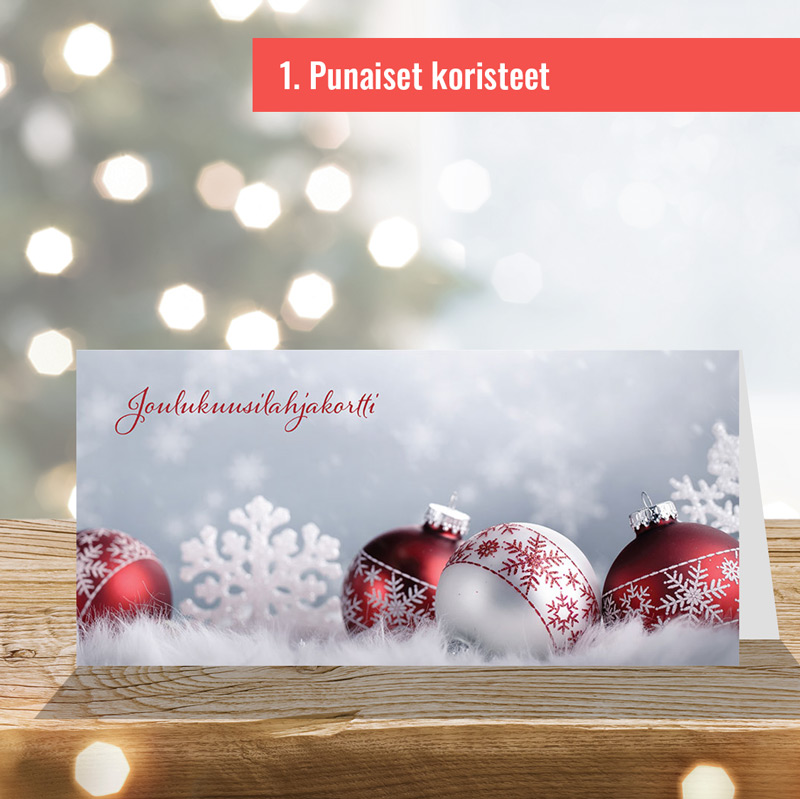 Joulukuusilahjakortti, kartonkinen - Image 2