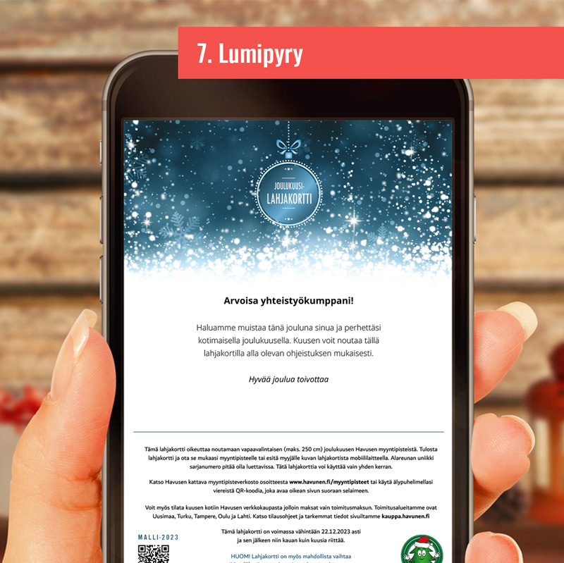 Joulukuusilahjakortti, digitaalinen - Image 8